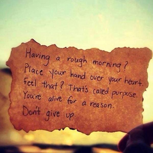 You have purpose! End the week strong and have a great weekend! :) #inspiration #purpose
