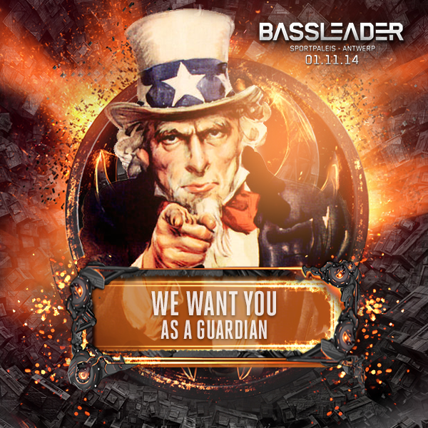 We want YOU! As of next week, you might be one of 5 Guardians of the Elements! bassleader.be/guardian for more info