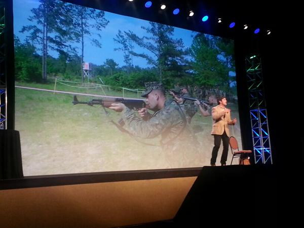 greenway's tweet photo. "I wanted to make a difference... And my path to that would be the Marines" @ryebarcott #GreenwayENGAGE http://t.co/KUiUvODqgV