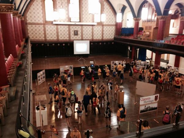 queensarchives's tweet photo. #Queensu Heritage display at Grant Hall - for more Queen's photos and history, see us at the Archives! #QOweek2014 http://t.co/33hzT7dqS2