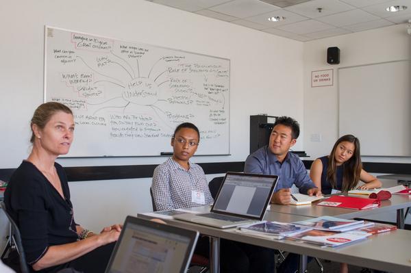 doctorbiag's tweet image. .@gardnercenter's Mary Hofstedt talks w/@Stanford LEAD jrs on.fb.me/1qnKniM about respectful #communitycollabs