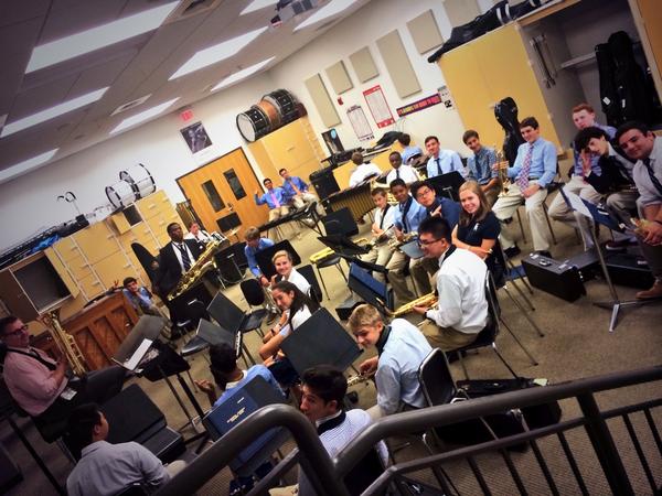EAInstrMusic's tweet photo. First day of band 2014! http://t.co/j64PSbLr19