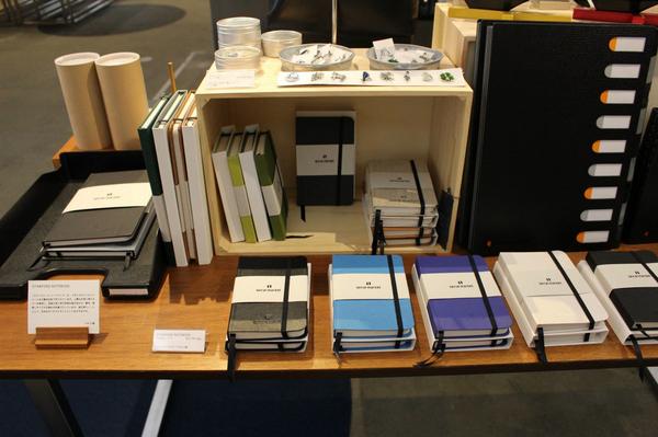 Notebooks on display in Spiral Market, Tokyo. They describe them as 'dancing' in their store.