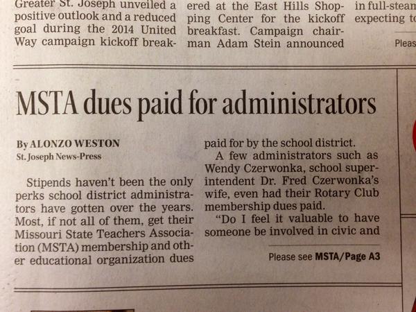 sjnea's tweet image. Fascinating article in the St Joseph News Press today (9/5/14). MUST read!!!