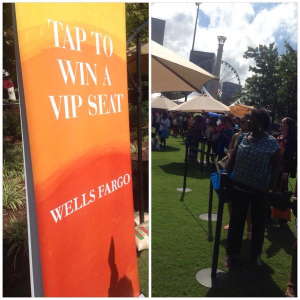LifeYouWantTour's tweet image. Hop in the @WellsFargo line in #OTown and you could win a VIP seat for tonight's #LifeYouWantATL! #smallishuge