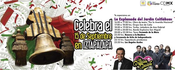Valencia_Guzman's tweet photo. Los @angelesazulesmx y el @TENOR_FERNANDO nos acompañan a dar el grito, este 15 de septiembre en @Del_Iztapalapa http://t.co/TsaGoHYXsl