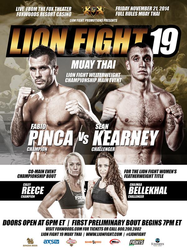 Lion Fight 19 - BACK in the East Coast at <a href="/FoxwoodsCT/">Foxwoods Resort Casino</a> on 11/21. Stacked Card! <a href="/Fabio_PINCA/">PINCA Fabio</a> @ThePrimeTopic <a href="/scottLFP/">Scott Kent</a>