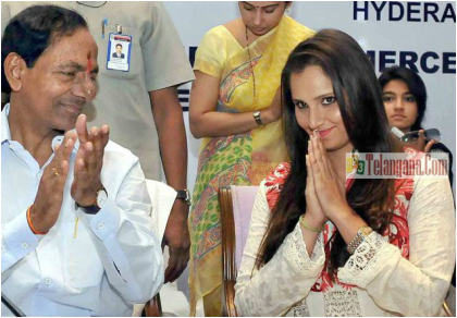 123Telangana's tweet photo. Re Plug -> KCR right again by choosing Sania Mirza  as Telangana State  brand ambassador @ http://t.co/vlYriowSFb . http://t.co/gRoUzmbtu6