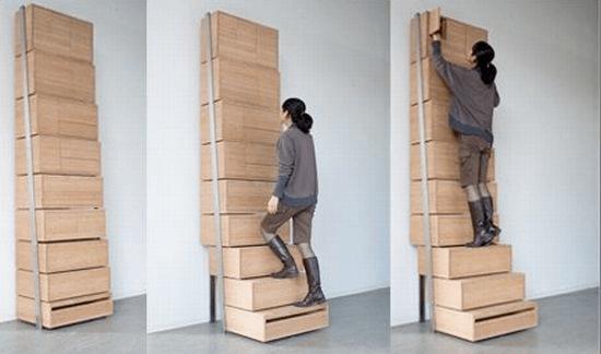 DesignSunday's tweet image. 高い所でも取れる棚