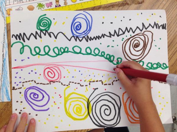 Zigging and zagging with our lines....