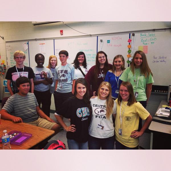 Central HS has a great staff recognition program! Rewarding outstanding staff members with yearbook flair!