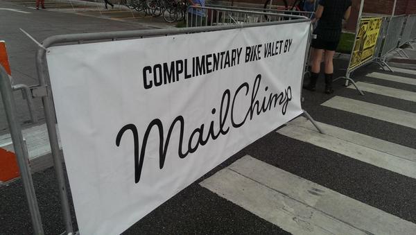 pocampobags's tweet photo. Thank you very much for the free bike valet @mailchimp! #HideoutBlockParty http://t.co/9xAc2nDAK6
