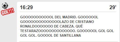 Llourinho's tweet photo. Entiendo la emoción del MARCA en un gol de CR cuando al fin pueden narrar un gol que no es empujándola o de penalti. http://t.co/gNMWG7FbHB