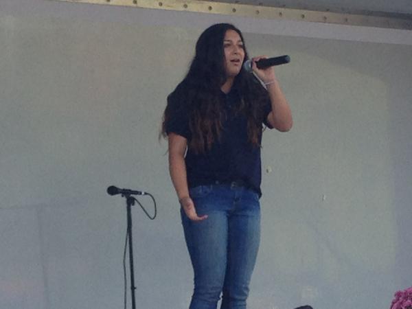 Brittneyann proudly ROCKS OB DAY with our National Anthem! BE OB PROUD!