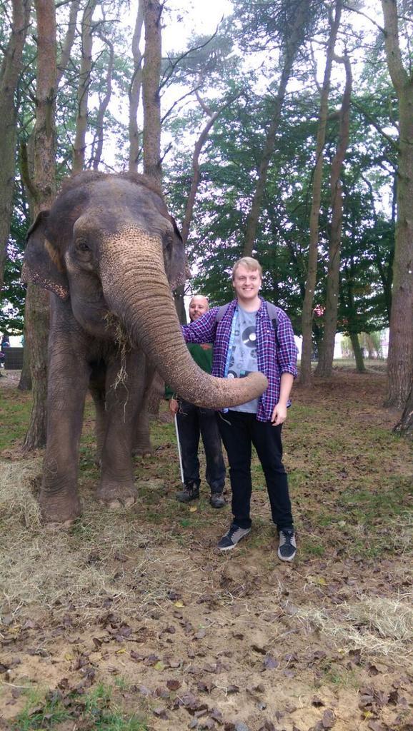 RichardTheGr8's tweet image. So yeah I met an elephant today #elephantfun
