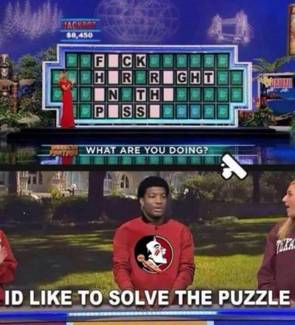 CFBPosts's tweet image. Jameish dont'h sholve that pushle!