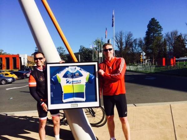 RMHC_Challenge's tweet image. Congrats to the winner of the signed @ORICA_GreenEDGE jersey, Karl Brown! #RMHCanRide