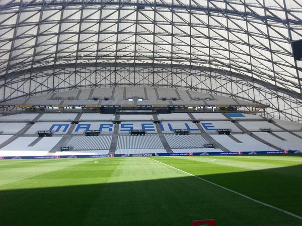 marieportolano's tweet photo. Nouveau Vélodrome ! Magnifique. Visite guidée tout à l'heure en avant-match #om-#rennes à 17h sur @canalplus http://t.co/3xNuQKNczd