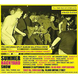 This is about doing what we love, abaikan kecil dan sederhananya acara ini datang dan ramaikan, bercengkrama bersama