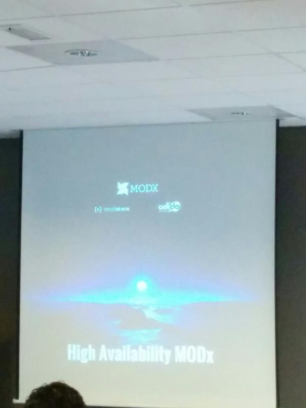 Can't wait for Mark's talk on HA   #modx14