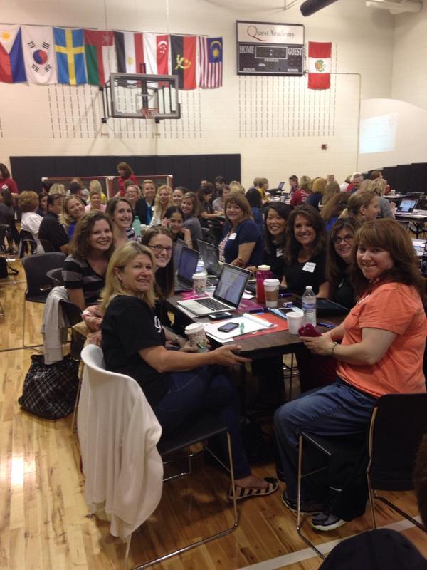 At #edcampil with lots of friends from #team158!