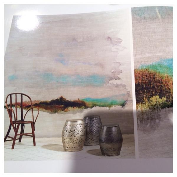 DutchStyleComp's tweet photo. We spotted new #wallpaper collection #Eldorado by #Elitis @ATWNL #Architect@Work. http://t.co/05UztOhBw4