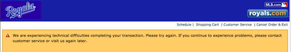 This is what buying a Royals playoff ticket looks like - over and over again...    #Royals #RoyalsFAIL