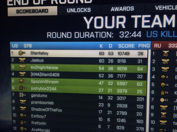 stanfall's tweet image. Awesome game #proud #battlefield #battlefeel