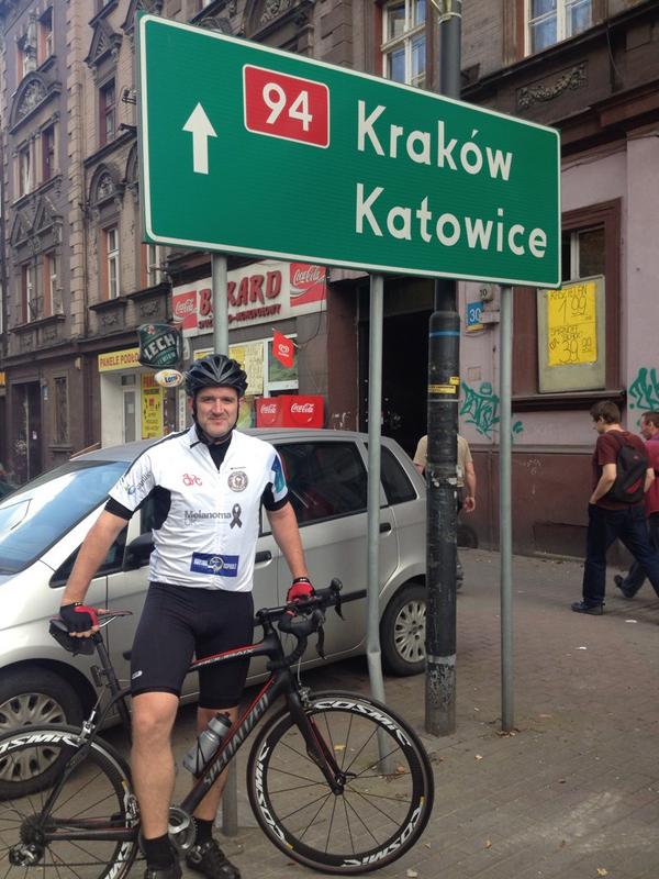 mark_culbert's tweet photo. @_teamclaire 50 miles to our goal of Liverpool to Krakow on a bike http://t.co/44cqv1SYcP