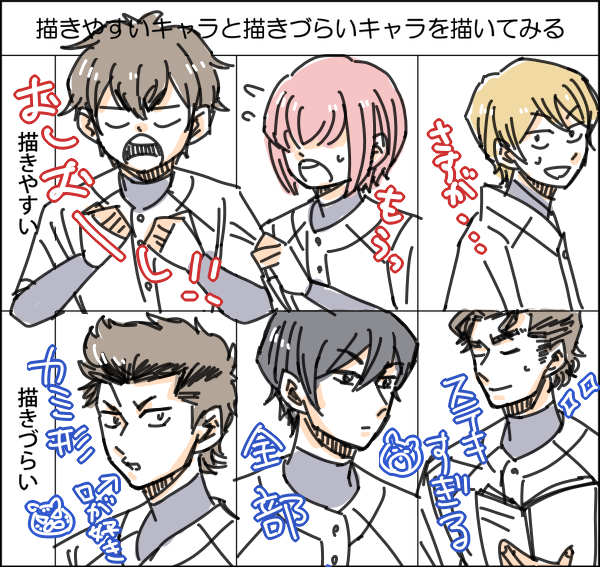何度も描いたことあるキャラで。東条くんはなぜか描きやすい。 