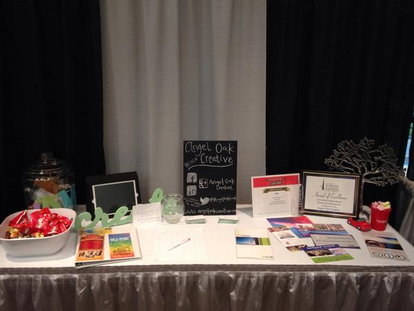 AngelOakCreate's tweet image. @ncnonprofits, we're ready for ya. Everyone stop by and see us! We're right in front of the coffee...#CNCN