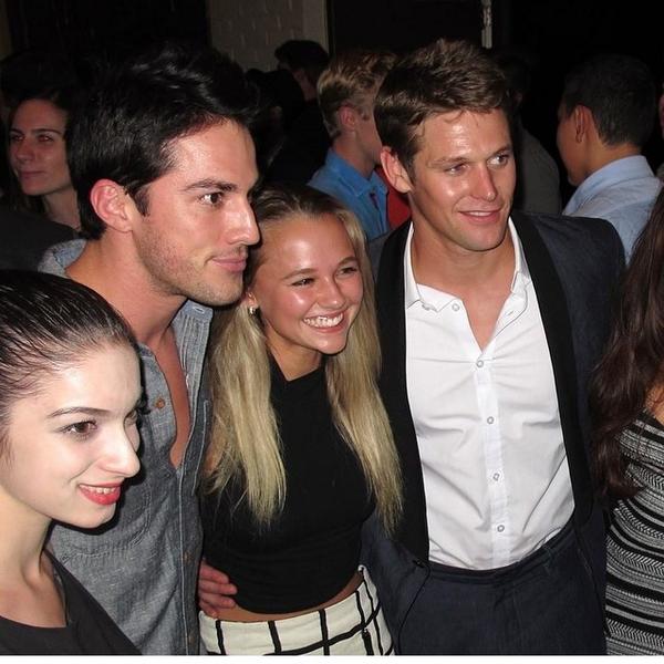 Baby @zach_roerig at his Premier of @FOLSMovie with @Michael_Trevino.