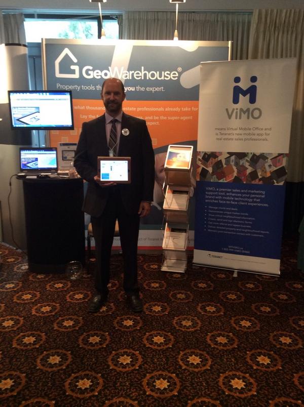 Sixmar_Teranet's tweet photo. The @GeoWarehouse team is @ the OMDREB "2014 SYNCposium-Getting plugged into technology for REALTORS" #MyViMO http://t.co/fhE3e0SO2O
