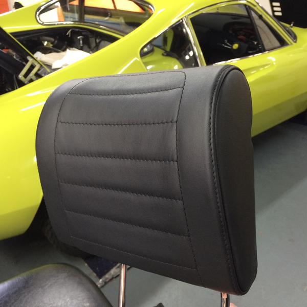 Possibly the most beautiful #Ferrari Dino headrest ever created!