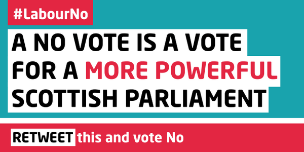 UKLabour's tweet image. For Scotland: Vote No
#LabourNo