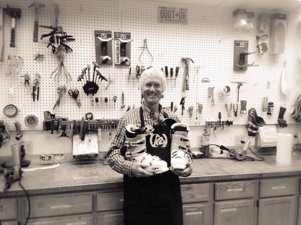 Telluride's tweet photo. Bob @BootdoctorTride reminding you that it's time for a #SkiBoots checkup. #GetCustom #winteriscoming. http://t.co/bCqfrnMcwI