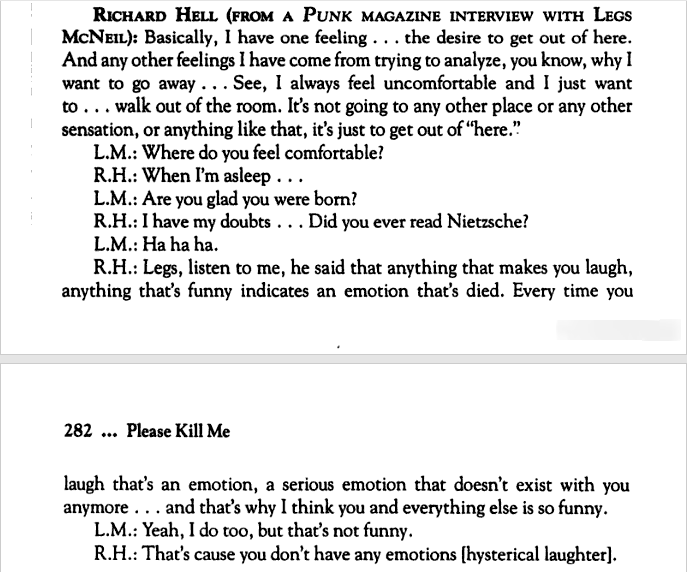 Happy Birthday, Richard Hell. Still one of the best passages I have ever read. 