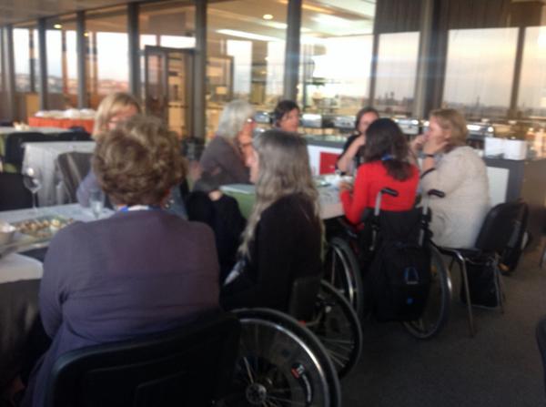 AnnHeelan's tweet photo. #eaie2014 fierce conversations about what
 the student with disability needs to bring in backpack 4 study abroad http://t.co/jYQ2QsuWpu