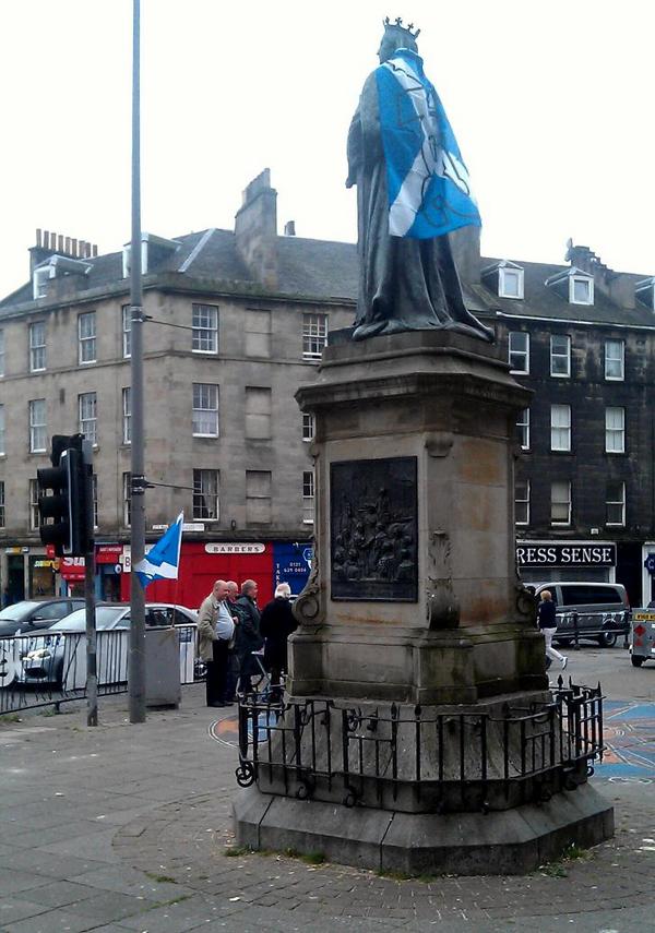 Her Doubtful Majesty, the Queen Victoria, is not amused... #VoteYes #VoteYesScotland