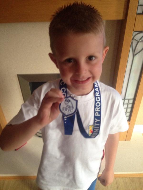 💙 Reece's 1st football medal #proud #swfc <a href="/darren_c86/">Darren chilvers</a>