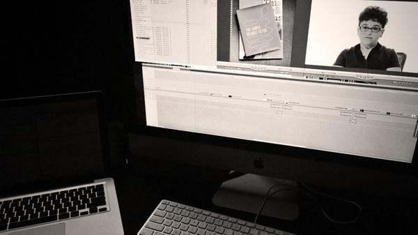 betseva's tweet photo. Feelin like a boss editing #AmongTheWeeds vids alone at @channel_Austin http://t.co/FAauBhb7MN