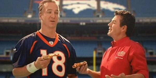 theScore's tweet image. Peyton Manning says pizza business is booming in Colorado "due to some recent law changes." thesco.re/1pkFAei