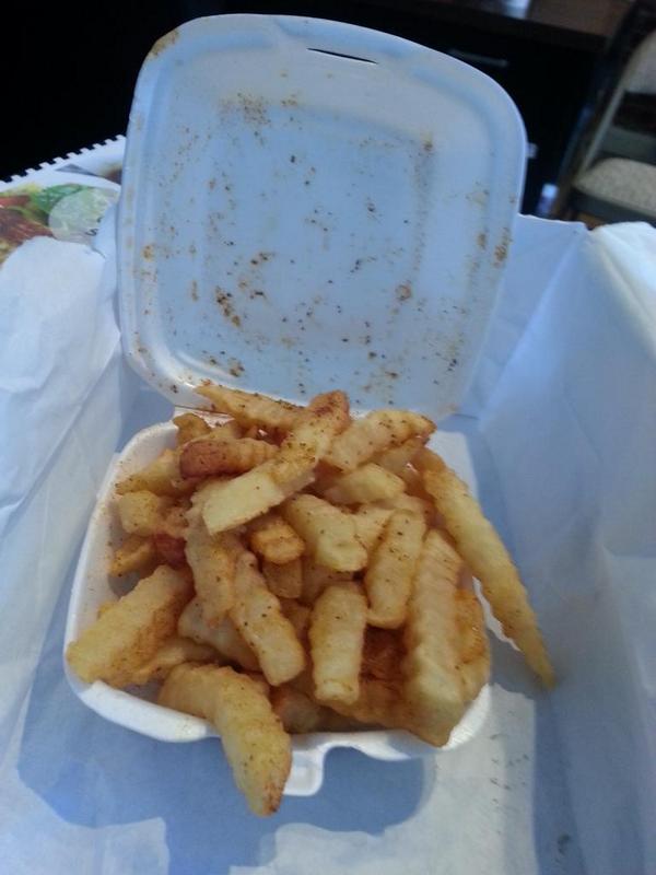 Getting my Old Bay Fries on with @bigdsgrub. #cravesatisfied :)