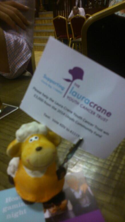 Supporting @lauracranetrust tonight.