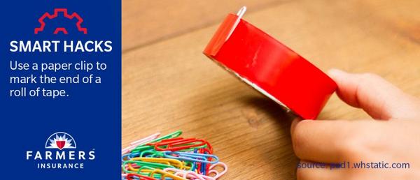 WeAreFarmers's tweet image. A simple paper clip can help you save time and aggravation. #SmartHacks