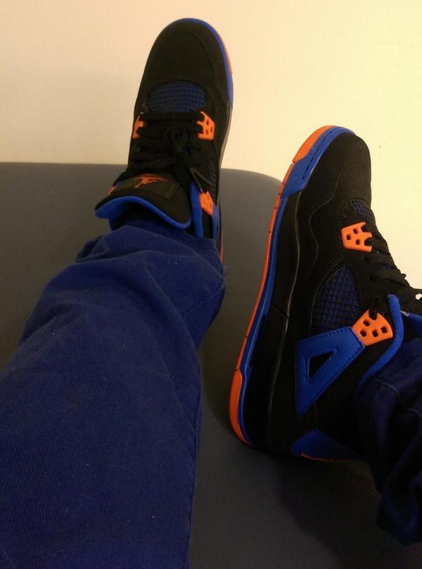 Fresh_Nerd_'s tweet image. Day 4 #jsweek  Blue Orange Black 4&apos;s