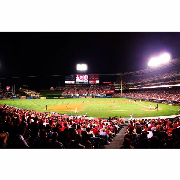 TouchInflight's tweet image. Great view at the Los Angeles Angels baseball game! Thank you for the invitation @Panasonic!

#APEXEXPO