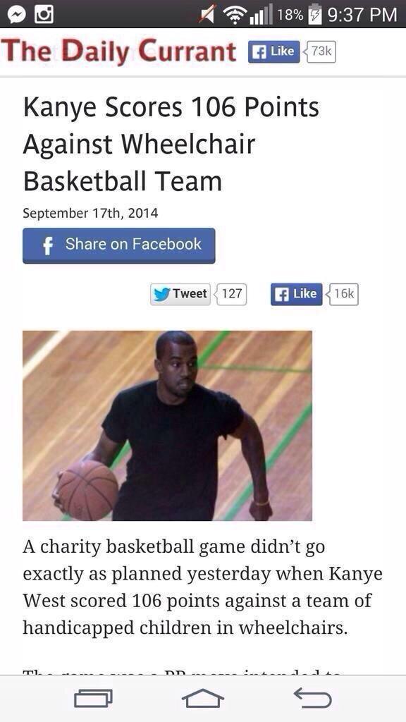 BasketballPics's tweet photo. Kanye said "BALL IS LIFE" 😂 http://t.co/N18bmAFWmM