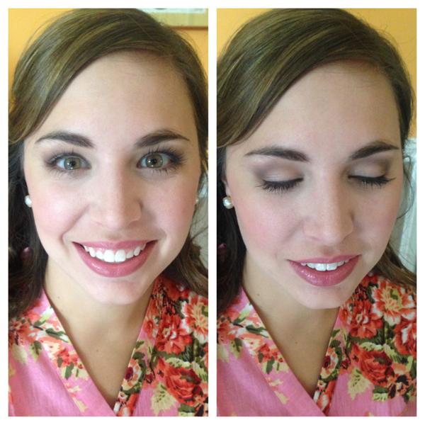 Bridesmaids need love to! This gorgeous bridesmaid's lashes are REAL!!! #lashes4days #bridesmaid #nashvillewedding