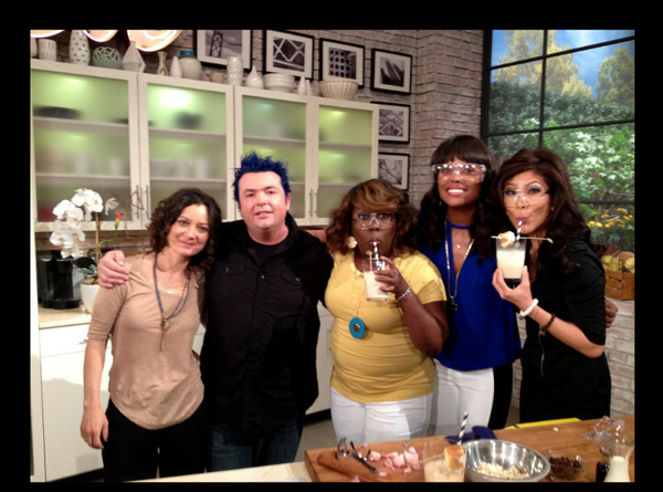 In honor of #ThrowbackThursday here's a great pic of our <a href="/chefjasonsantos/">Jason Santos</a> with the ladies of @CBSTheTalk! #TBT